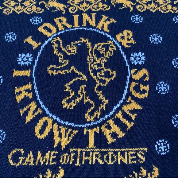 Game of Thrones The Iron Anniversary long sleeve sweater size XXL 100% cotton - Picture 9 of 10